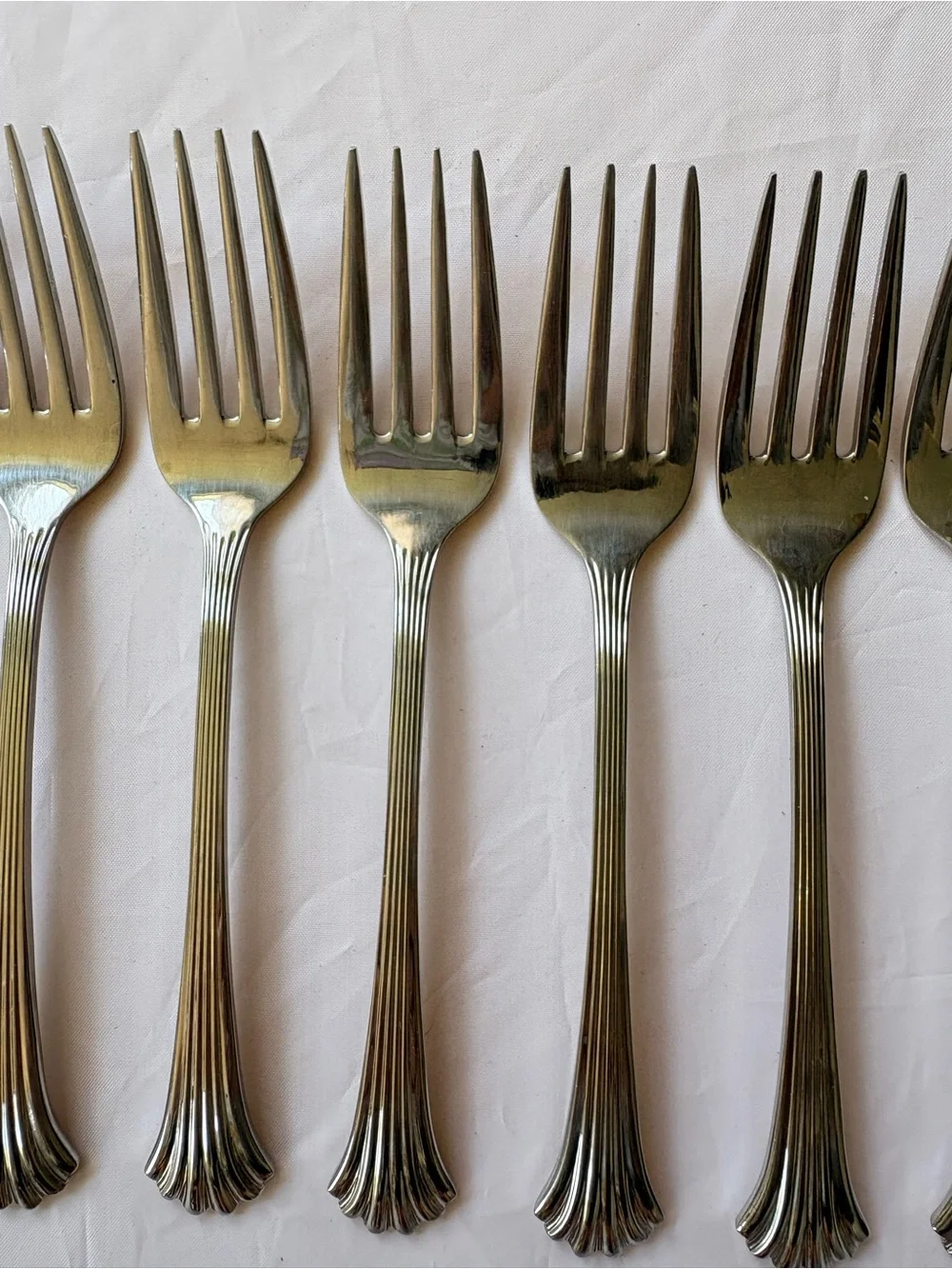 7 Vintage Wallace Discontinued Tiara Salad Forks